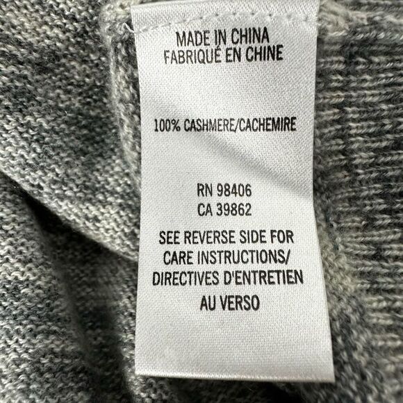 Theory Cashmere Gray Space Dye Turtleneck Sweater size Medium - Picture 8 of 9